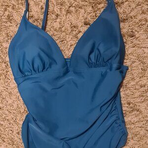 One Piece Swimsuit in Women's Medium - Color Teal Blue.